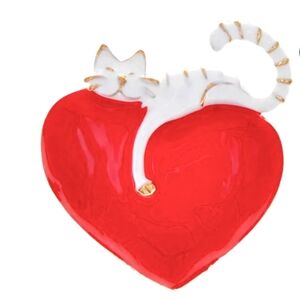 🌺Cat Kitten Heart Brooch Lapel Pin Cat Accessories Cat Jewelry